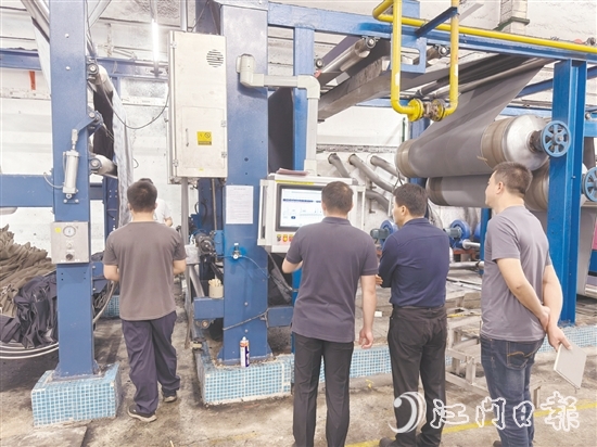 專家團(tuán)隊(duì)調(diào)研企業(yè)用能情況。