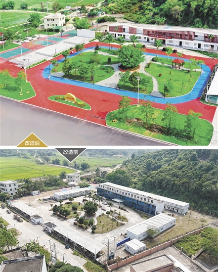 田頭公園建設(shè)面積約1.2萬平方米，運(yùn)動(dòng)場、小廣場、舞臺(tái)、休息座椅、充電停車位等設(shè)施配套完善。