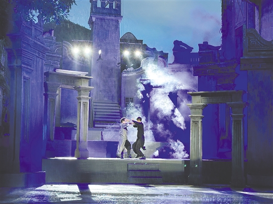 赤坎華僑古鎮(zhèn)《一代宗師》表演。