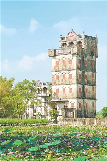 開(kāi)平碉樓自力村景區(qū)。