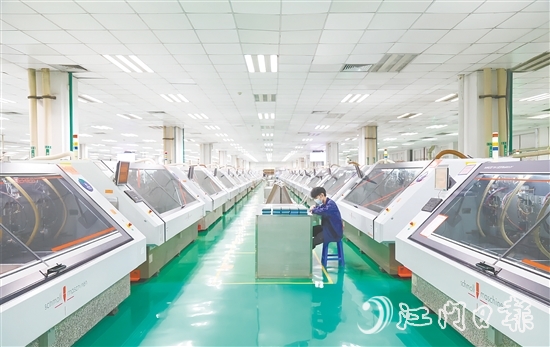 17家開平企業(yè)上榜2025年廣東制造業(yè)500強企業(yè)。圖為上榜企業(yè)開平依利安達電子有限公司的生產(chǎn)車間。